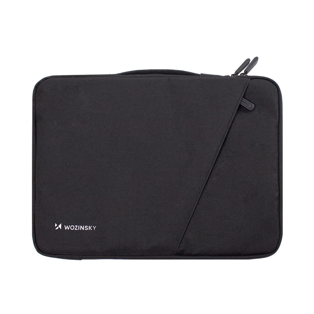 Текстилен калъф за MacBook Pro 16, Pro 15 и лаптопи до 15.6 инча - Wozinsky WTNP-15B Laptop Sleeve with Retractable Handle 15.6" (черен)