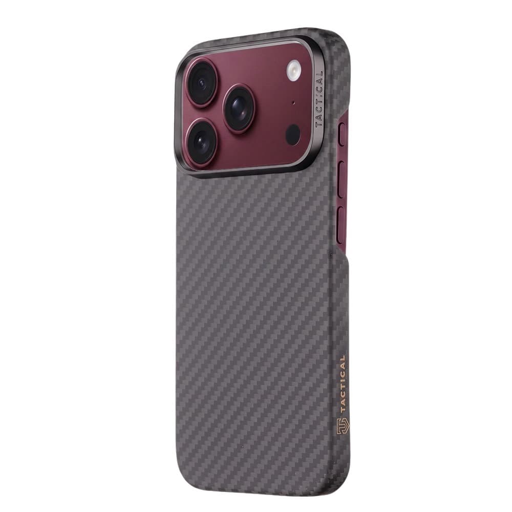 Кевларен кейс с MagSafe за iPhone 18 Pro, iPhone 17 Pro - Tactical MagForce Aramid Case (черен)