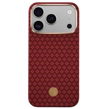 Кевларен кейс с MagSafe за iPhone 18 Pro Max, iPhone 17 Pro Max - Benks ArmorGrid ArmorAir Magnetic Kevlar Metal Frame Case 600D (red)