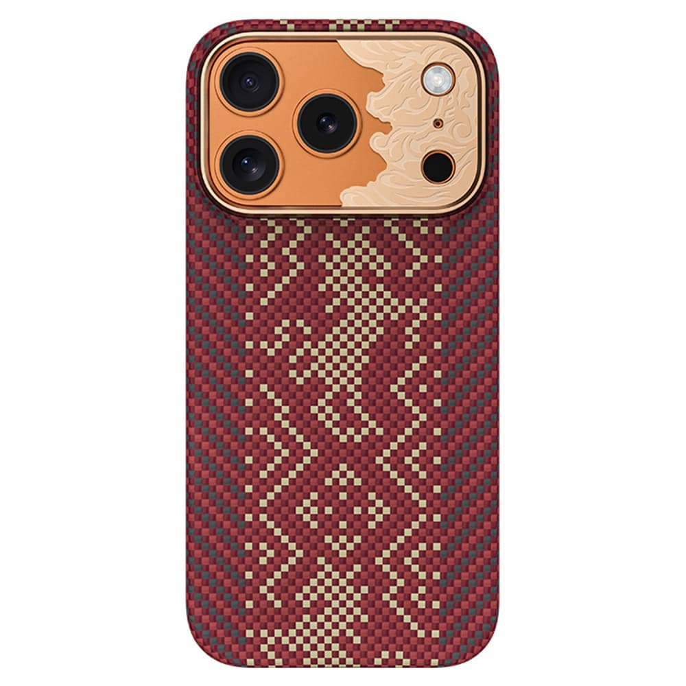 Кевларен кейс с MagSafe за iPhone 18 Pro Max, iPhone 17 Pro Max- Benks Armor Air Knight Kevlar Metal Frame Case (red)