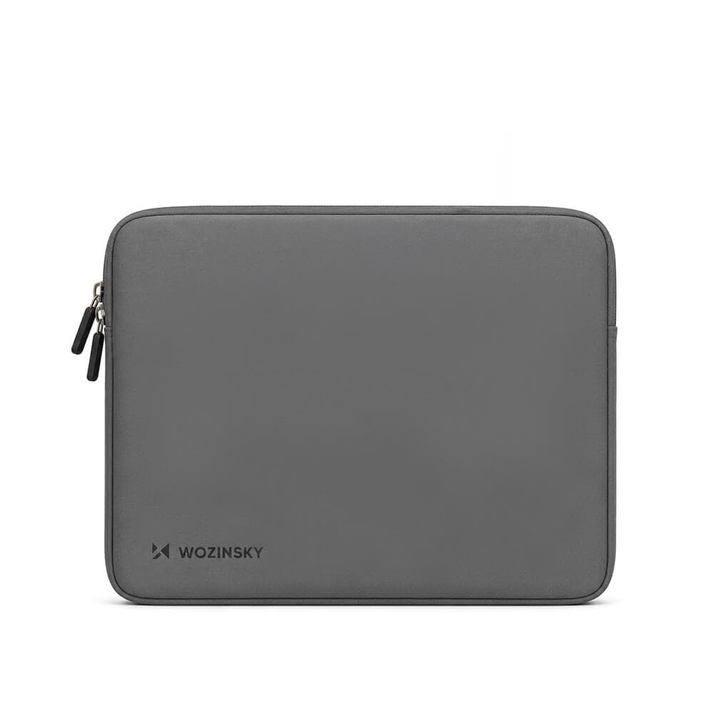 Качествен неопренов калъф с цип за MacBook Pro 16, Pro 15 и лаптопи до 15.6 инча - Wozinsky WNL-15B Neoprene Laptop Sleeve 15.6" (сив)