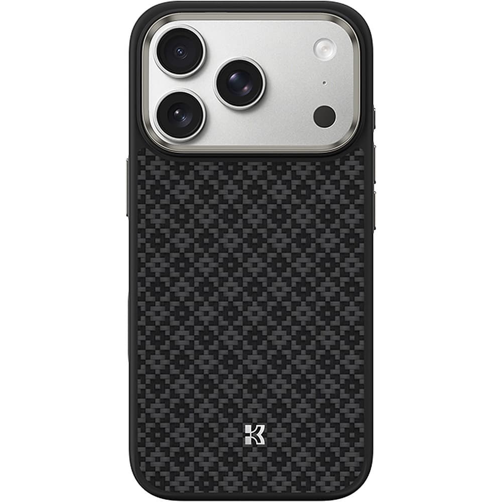Удароустойчив кевларен кейс с MagSafe за iPhone 18 Pro Max, iPhone 17 Pro Max - Benks Case Magnetic Armor Pro Armor Grid Kevlar Metal Frame 600D with Camera Control Button (black)