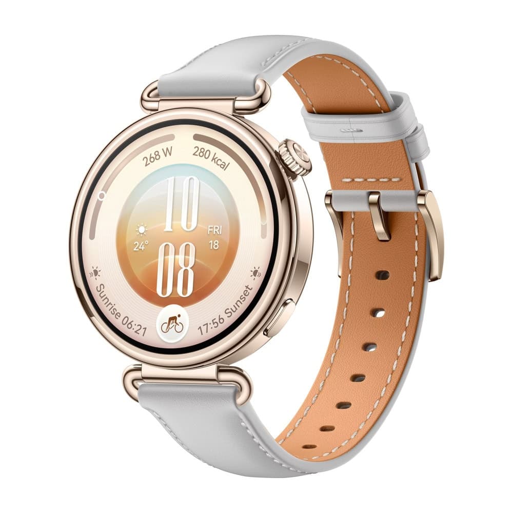 Смарт часовник Huawei Watch GT 7, 41mm, 1.32" (3.35cm) AMOLED дисплей, Bluetooth, сензор за сърдечен ритъм и температура, барометър, 5ATM водоустойчивост, до 14 дни време на работа, сив