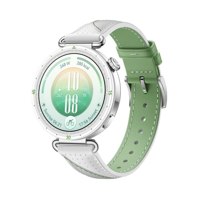 Смарт часовник Huawei Watch GT 7, 41mm, 1.32" (3.35cm) AMOLED дисплей, Bluetooth, сензор за сърдечен ритъм и температура, барометър, 5ATM водоустойчивост, до 14 дни време на работа, бял