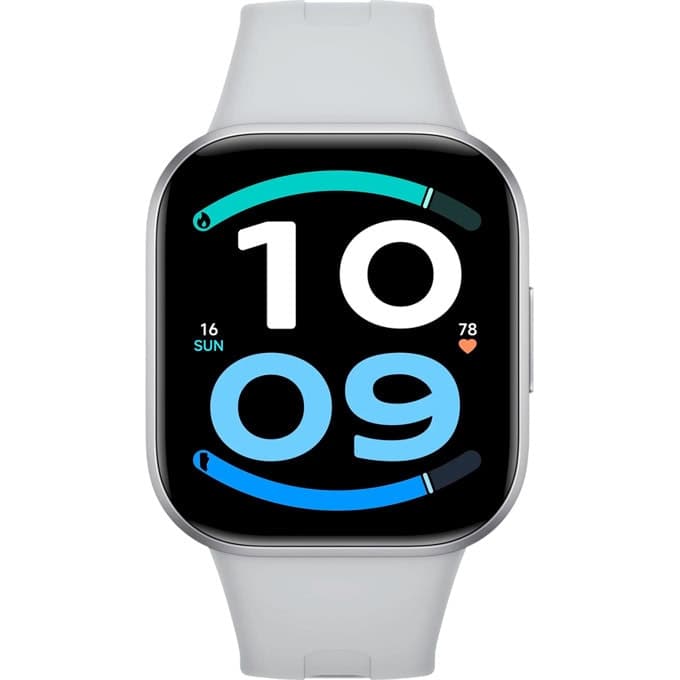 Смарт часовник Xiaomi Redmi Watch 6 Active, 2.07" (5.25 cm) AMOLED дисплей, Bluetooth, акселерометър, жироскоп, сензор за околна светлина и сърдечен ритъм, 5ATM водоустойчивост, до 24 дни време на работа, над 150 спортни режима, сребрист