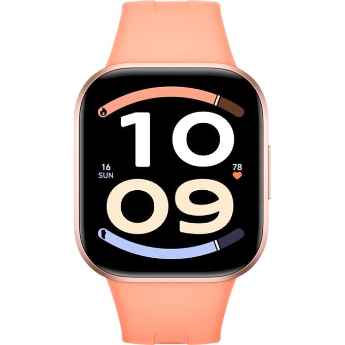 Смарт часовник Xiaomi Redmi Watch 6 Active, 2.07" (5.25 cm) AMOLED дисплей, Bluetooth, акселерометър, жироскоп, сензор за околна светлина и сърдечен ритъм, 5ATM водоустойчивост, до 24 дни време на работа, над 150 спортни режима, оранжев