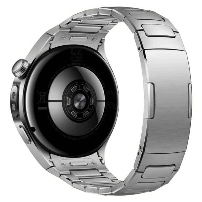 Каишка за смарт часовник Metal Titanium, за Huawei Watch 5 42mm, стоманена, сребриста