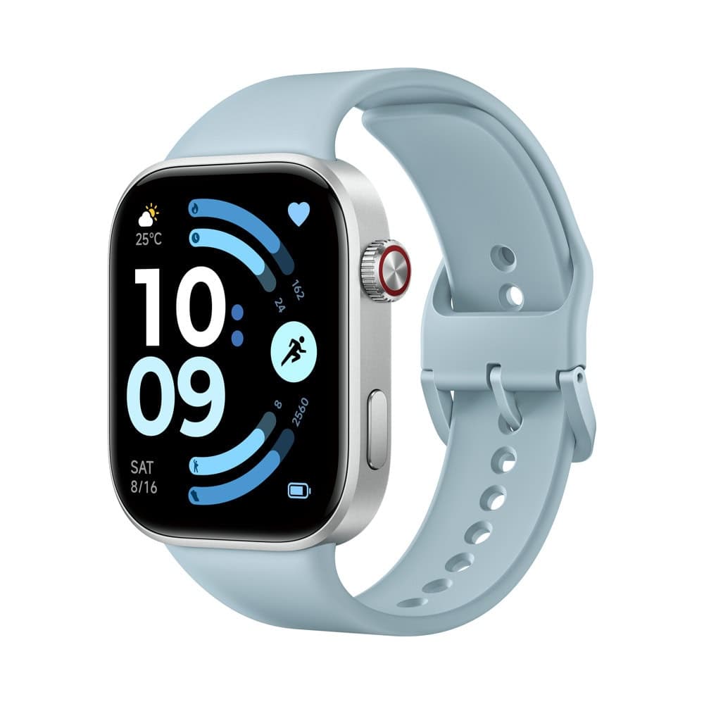 Смарт часовник Xiaomi Redmi Watch 6, 2.07" (5.25 cm) AMOLED дисплей, Bluetooth, акселерометър, жироскоп, сензор за околна светлина и сърдечен ритъм, 5ATM водоустойчивост, до 24 дни време на работа, над 150 спортни режима, син