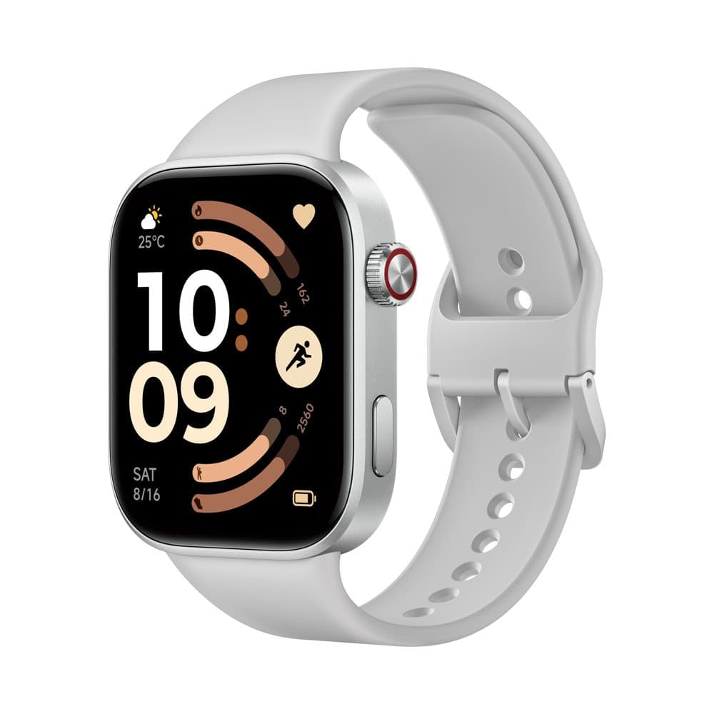 Смарт часовник Xiaomi Redmi Watch 6, 2.07" (5.25 cm) AMOLED дисплей, Bluetooth, акселерометър, жироскоп, сензор за околна светлина и сърдечен ритъм, 5ATM водоустойчивост, до 24 дни време на работа, над 150 спортни режима, сив