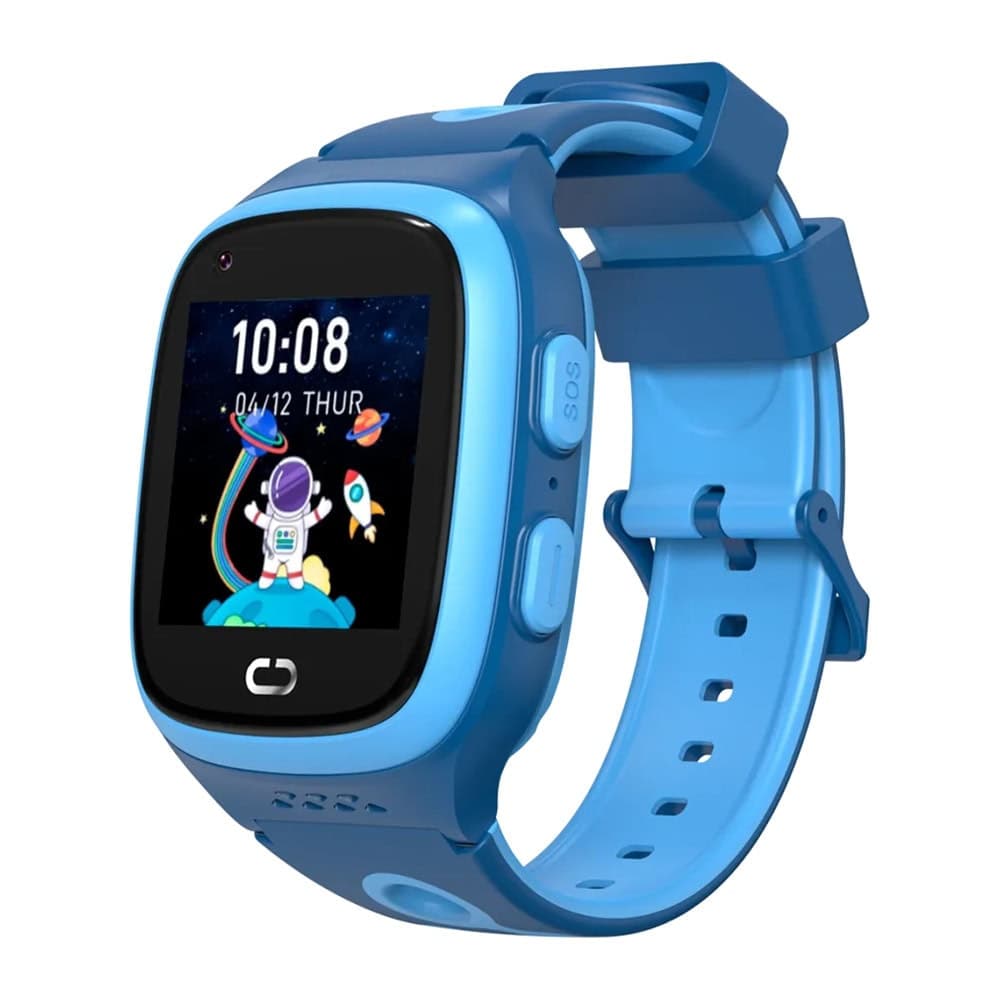 Смарт часовник Canyon Zefir KW49, 1.4" (3.55cm) TFT дисплей, Bluetooth, Wi-Fi, крачкомер, до 3 дни живот на батерията, детски, 0.3MP камера, вградени игри, син