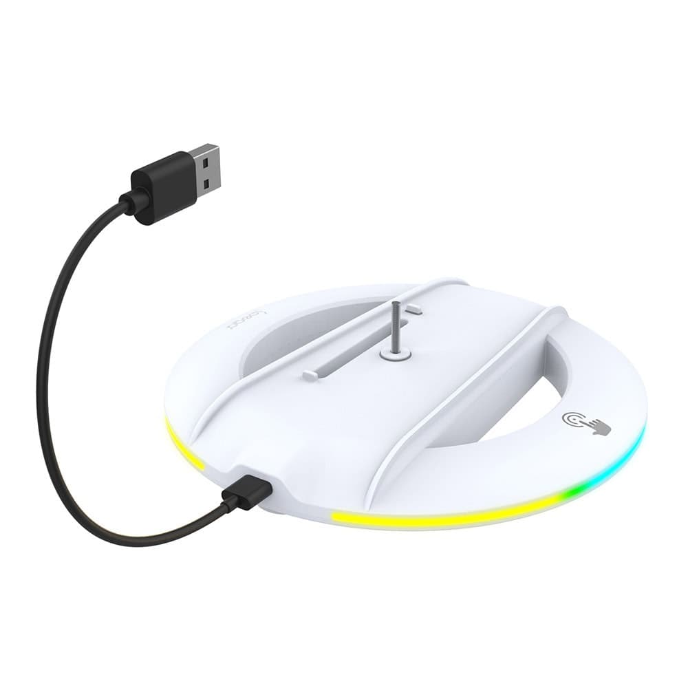 Стойка iPega PG-P5S025S, за вертикален монтаж на PS5/PS5 Slim, бяла