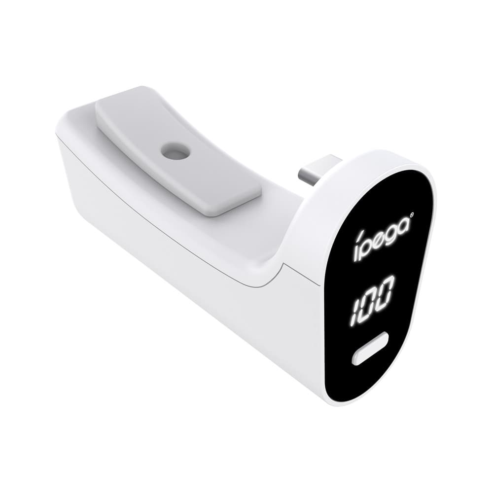 Докинг станция iPega PG-P5042, за зареждане на PS5/PS5 Edge контролери, бяла