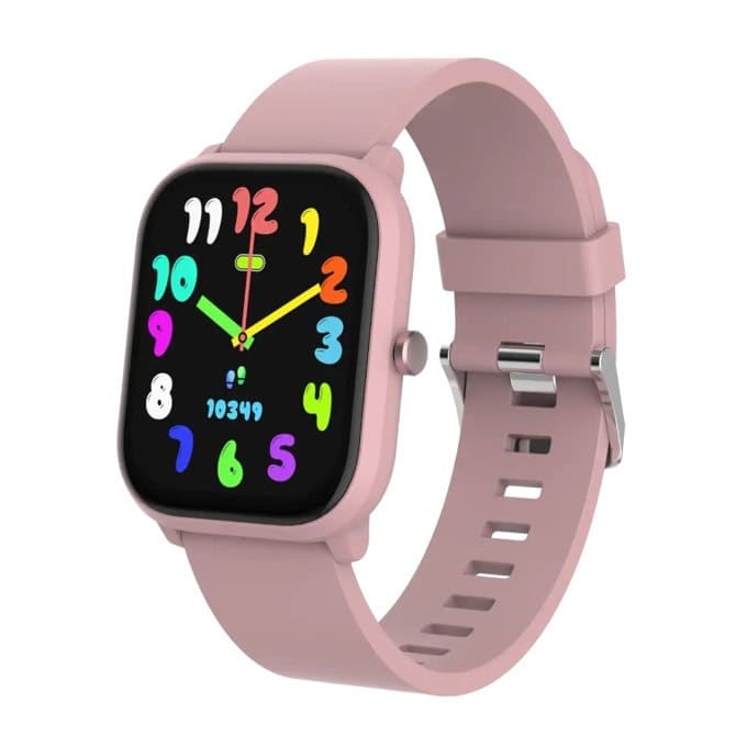 Смарт часовник Denver SWK-120RO, 1.75" (4.44cm) IPS дисплей, Bluetooth, крачкомер, сензор за следене на сърдечен ритъм, IP68 защита, 4 вградени игри, над 130 спортни режима, розов
