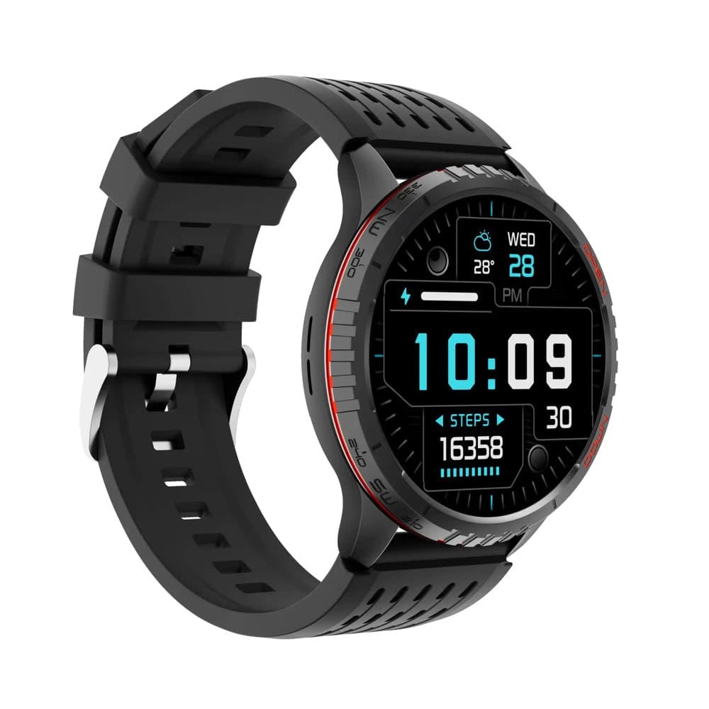 Смарт часовник Denver SWG-345B, 1.43" (3.63cm) AMOLED дисплей, Bluetooth, сензор за следене на сърдечен ритъм и кислород в кръвта, 3ATM водоустойчивост, черен
