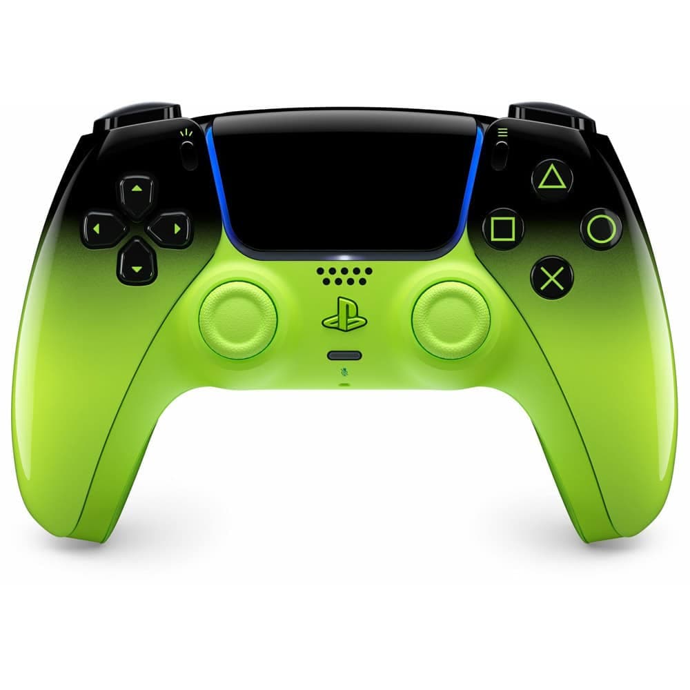 Геймпад Sony Playstation DualSense - Remix Green, безжичен, за PlayStation 5, черно-зелен