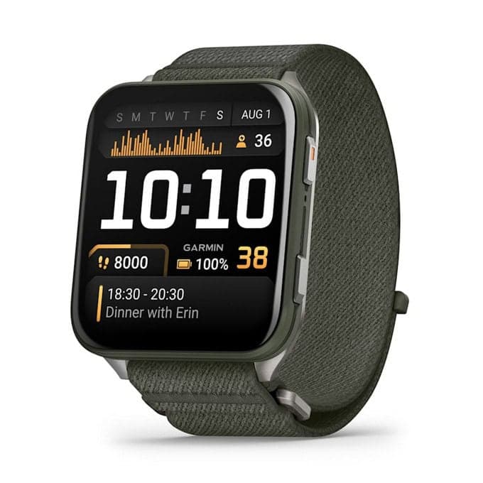 Смарт часовник Garmin Venu X1, 2" (5.08cm) AMOLED дисплей, Bluetooth/Wi-Fi, сензор за околна светлина, пулсомер, изгорени калории, 5ATM водоустойчивост, до 8 дни време на работа, над 100 спортни режима, зелен
