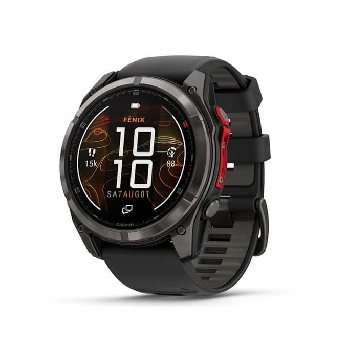 Смарт часовник Garmin Fenix 8 Pro, 51mm, 1.4" (3.55cm) MicroLED дисплей, Bluetooth/Wi-Fi, сензор за дълбочина, изгорени калории, хидратация, 10ATM водоустойчивост, до 10 дни време на работа, спортни режими, черен