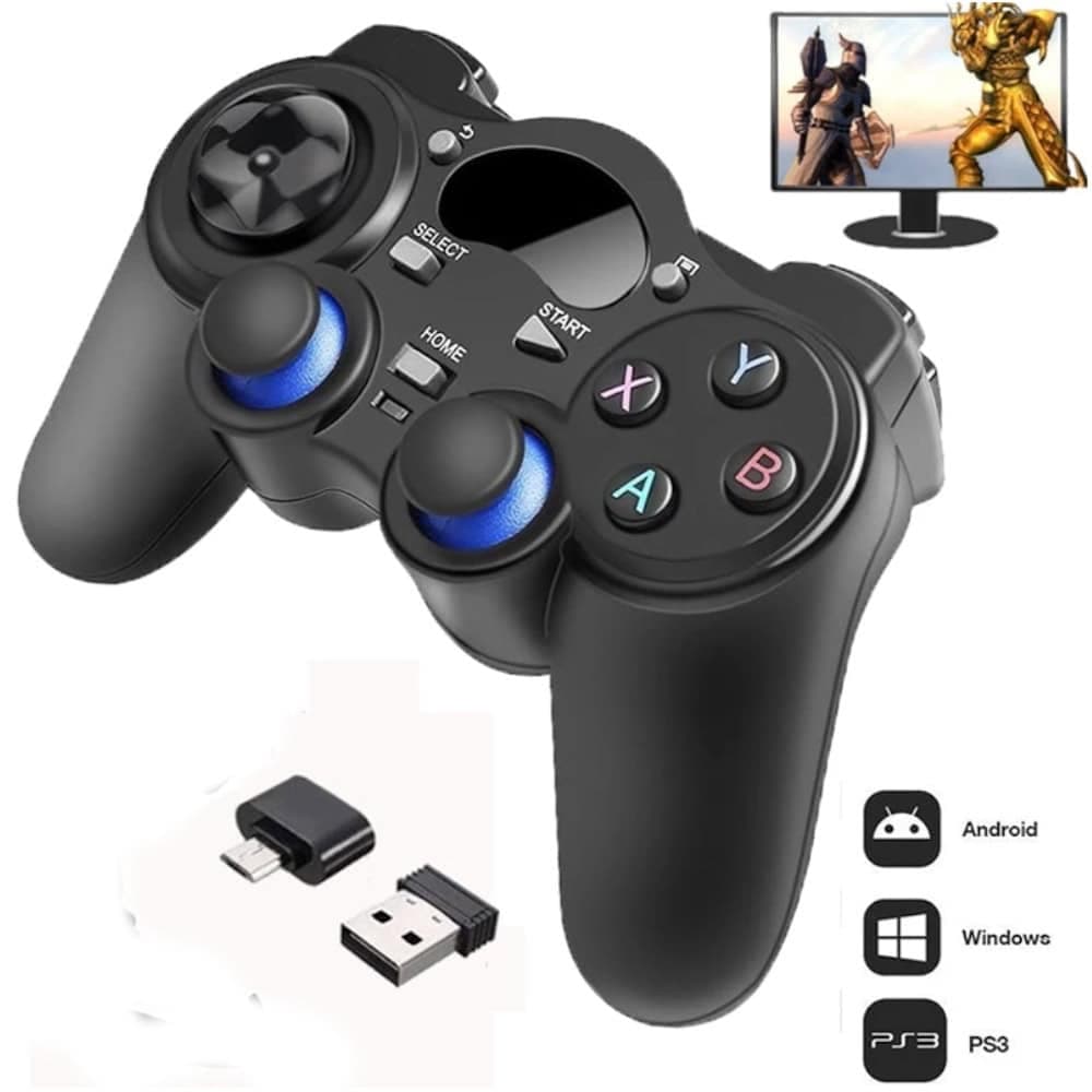 Геймпад 25354, безжичен, за PC/PS3/TV/Android, черен