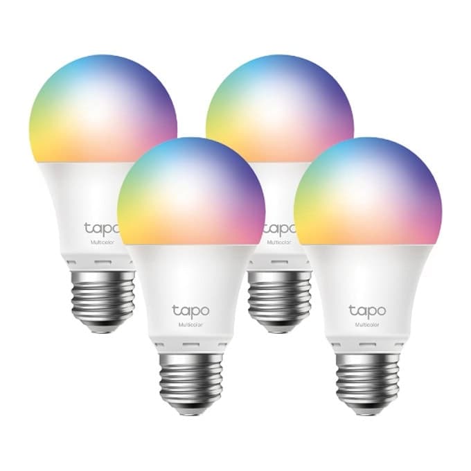 Смарт крушки TP-Link Tapo L530E (4-pack), 8.7 W, 806 lm, Wi-Fi, Android/iOS, RGB, 2 броя, 4бр.
