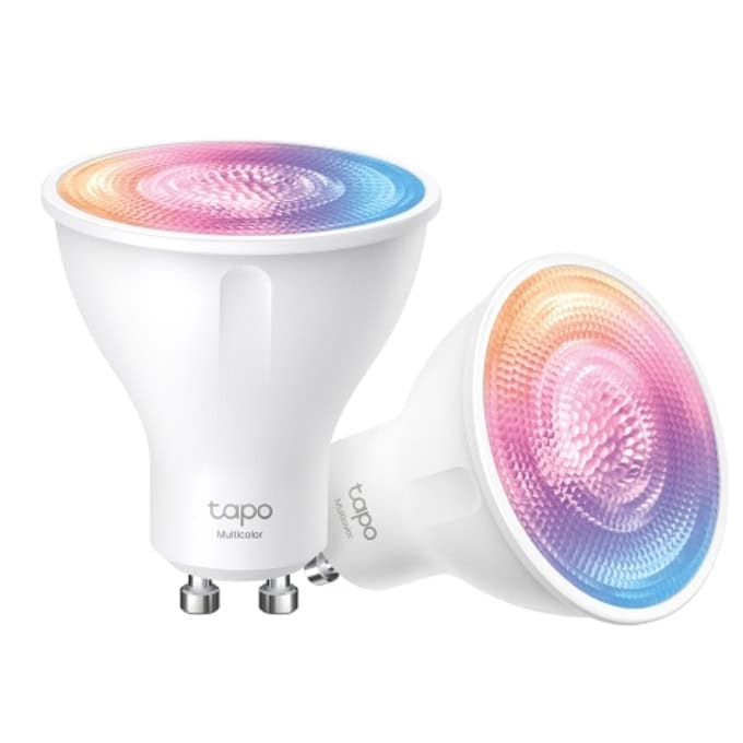 Смарт крушка TP-Link Tapo L630(2-Pack), Wi-Fi, GU10, 3.7W, 2200K-6500K, 350 lm, Android/iOS, димираща, RGB, 2бр.