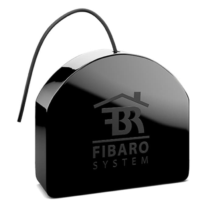 Двойно реле Fibaro Double Switch 2, 2x 1.5KW/10A, до 50м. на открито и до 40м. на закрито обхат, Z-Wave радио протокол, черно