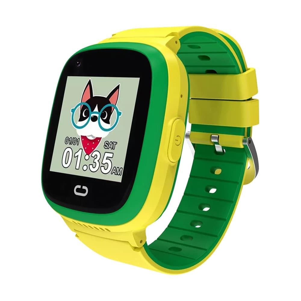 Смарт часовник Canyon Sunny KW-48, 1.4" (3.55cm) дисплей, IP67 защита, до 5 дни живот на батерията, 7 вградени игри, зелено-жълт