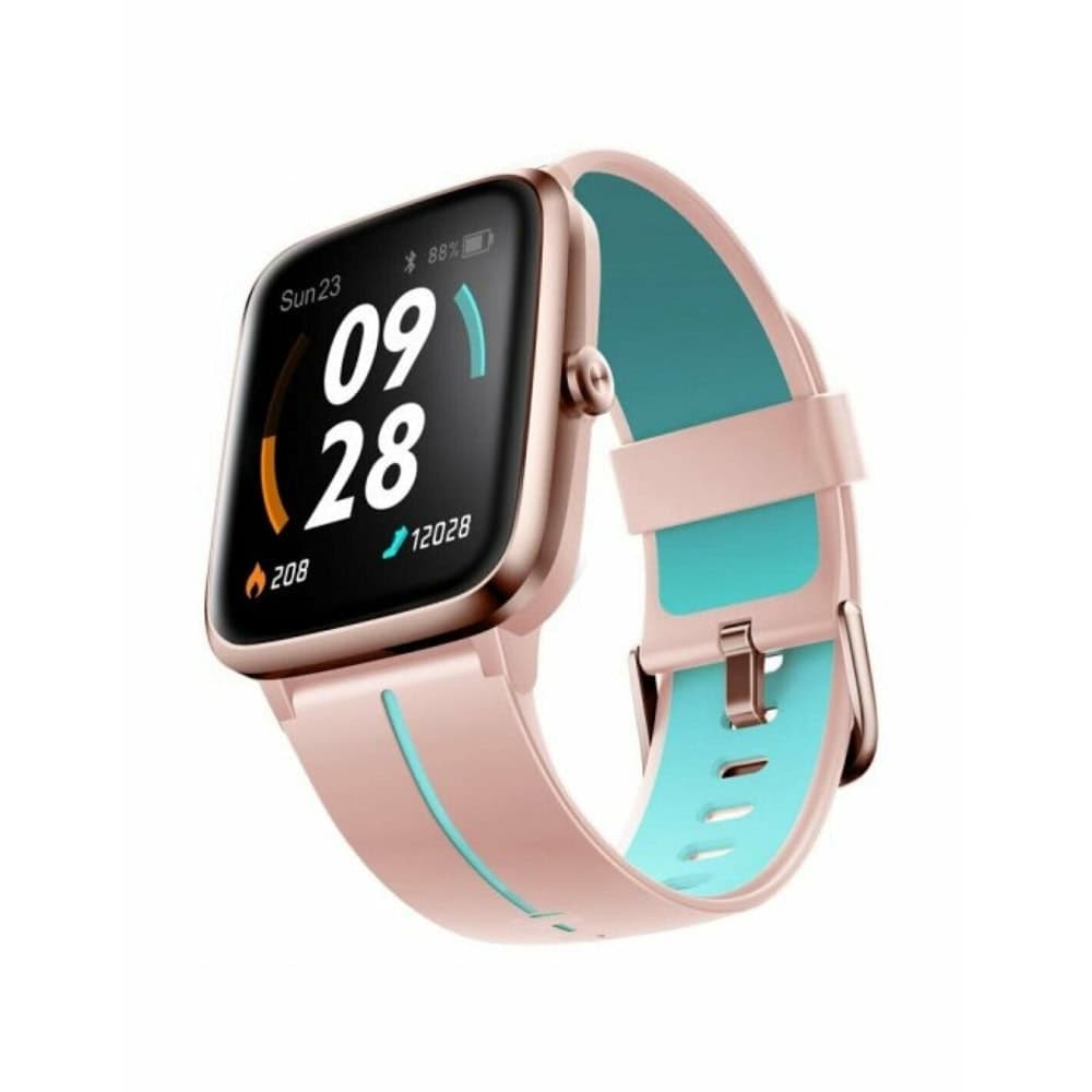 Смарт часовник Ulefone Watch GPS Blue, 1.3" (3.3cm), Bluetooth, сензор за сърдечен ритъм, акселерометър, розово-син