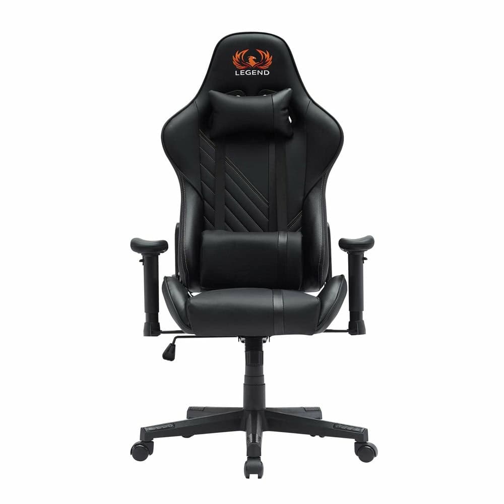 Геймърски стол RFG Get Legend, до 150kg, полипропиленова база, заключване на облегалката, черен