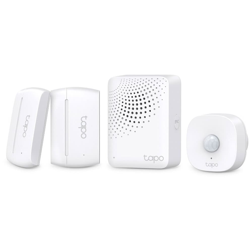 Комплект смарт сензори TP-Link Tapo T30 KIT, защита на прозорци/врати, сензор за отриване на движение, аларма, бял