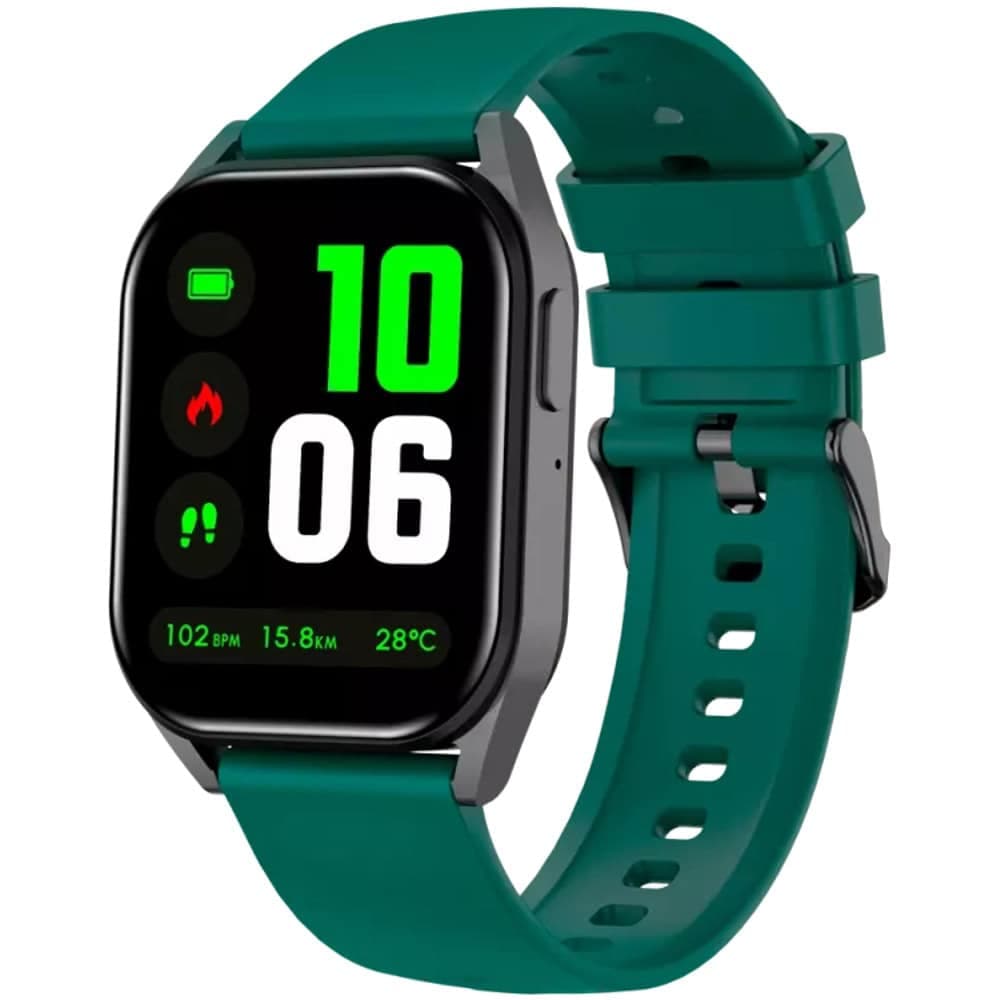 Смарт часовник Canyon Chatter SW58, 1.8" (4.57cm) IPS дисплей, Bluetooth, 128MB Flash памет, спортни режими, сензор за следене на сърдечния ритъм, мониторинг на съня, приемане на обаждания, IP67 водоустойчивост, зелен