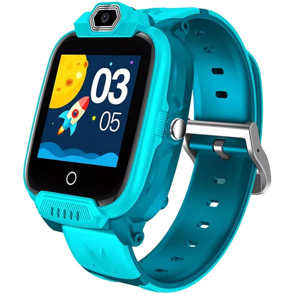 Смарт часовник Canyon Jondy KW-44, слот за SIM карта, 1.44" (3.65cm) IPS дисплей, 512MB Flash памет, 4G/LTE, GPS, камера, IP67 защита, тюркоаз