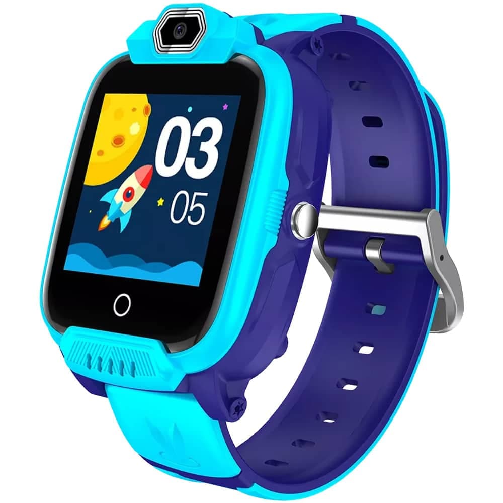 Смарт часовник Canyon Jondy KW-44, слот за SIM карта, 1.44" (3.65cm) IPS дисплей, 512MB Flash памет, 4G/LTE, GPS, камера, IP67 защита, син