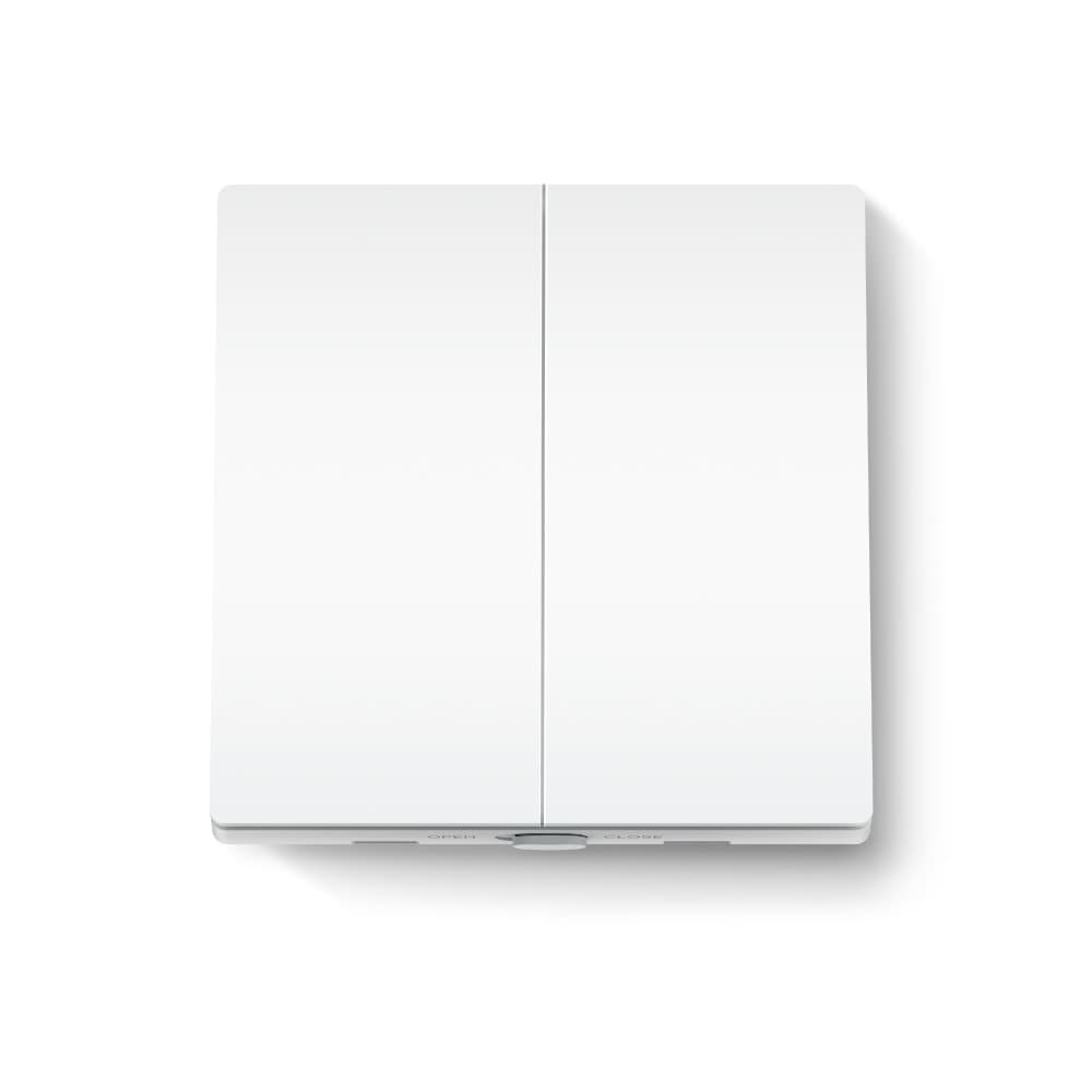 Смарт превключвател TP-Link Tapo S220, (изисква Tapo хъб), за стена, включване/изключване на осветление, дистанционно управление чрез приложението Tapo, гласов контрол, Wi-Fi, бял