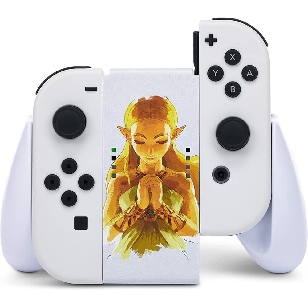 Държач PowerA Joy-Con Comfort Grip Princess Zelda, за Nintendo Switch, бял