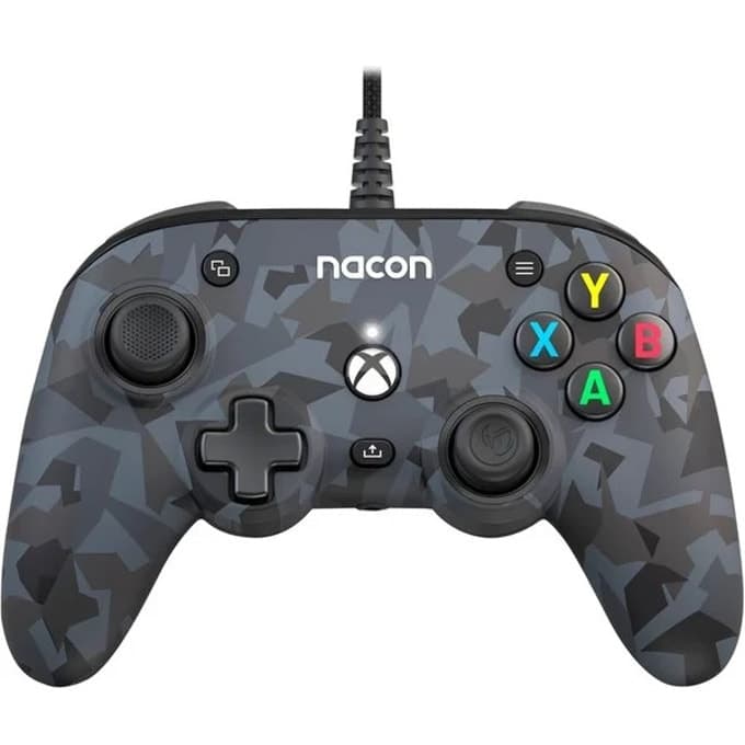 Геймпад Nacon Pro Compact (Grey Camouflage), за Xbox One/Series SX, USB, сив