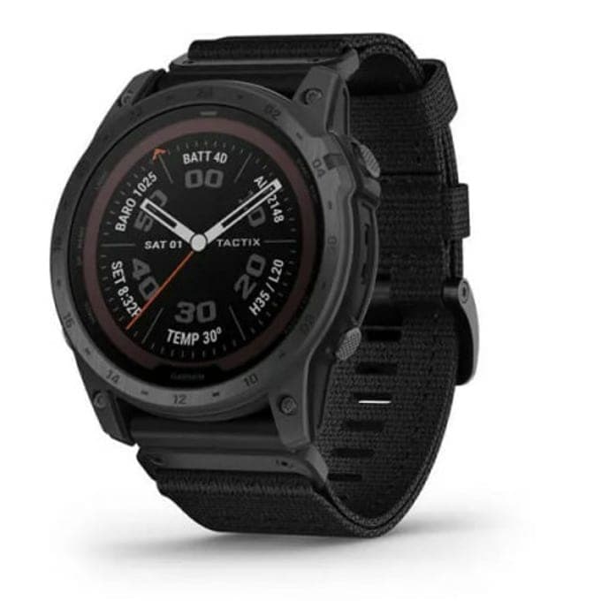 Смарт часовник Garmin tactix 7 Pro Edition 010-02704-11, 1.4 (3.55 cm) трансфлективен MIP дисплей, GPS, Bluetooth, ANT+, Wi-Fi, 32GB вградена памет, до 16 часа време на работа, водоустойчив 10 ATM, соларно зареждане, черен