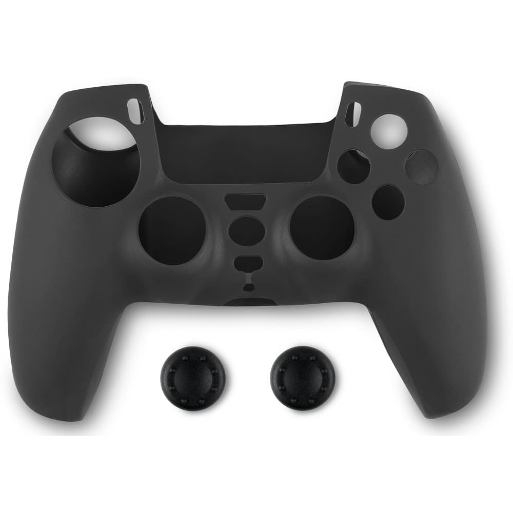Протектор и тапи Spartan Gear DualSense Black, за Sony PlayStation 5 DualSense, черен