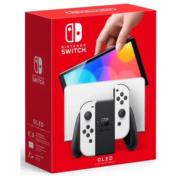 Конзола Nintendo Switch OLED, 64GB, бяла