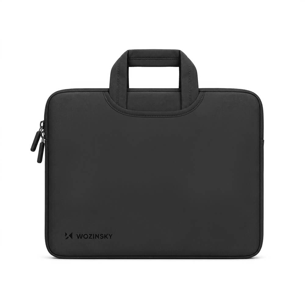 Качествена неопренова чанта за MacBook Pro 16, Pro 15 и лаптопи до 15.6 инча - Wozinsky WNT-15B Neoprene Laptop Bag 15.6" (черен)