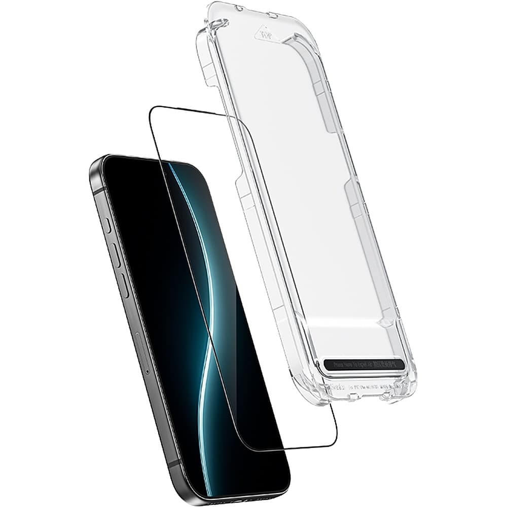 Калено стъклено защитно покритие със сапфирени частици на iPhone 18 Pro Max, iPhone 17 Pro Max - Benks Tempered Glass Glass Warrior Sapphire Coating (black-clear)