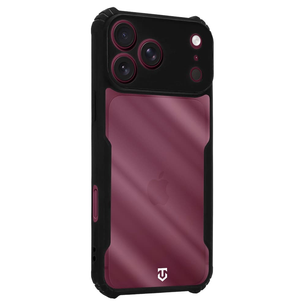 Хибриден удароустойчив кейс за iPhone 18 Pro Max, iPhone 17 Pro Max - Tactical Quantum Stealth Hybrid Case (прозрачен-черен)