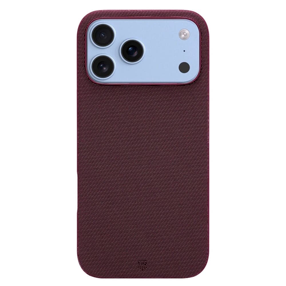 Текстилен калъф с MagSafe за iPhone 18 Pro, iPhone 17 Pro - Tactical MagForce WEARe Cover (бордо)