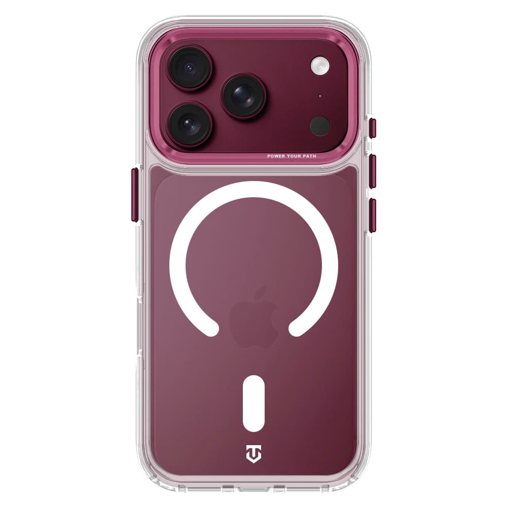 Хибриден удароустойчив кейс с MagSafe за iPhone 18 Pro, iPhone 17 Pro - Tactical MagForce 2.0 Cover (бордо)