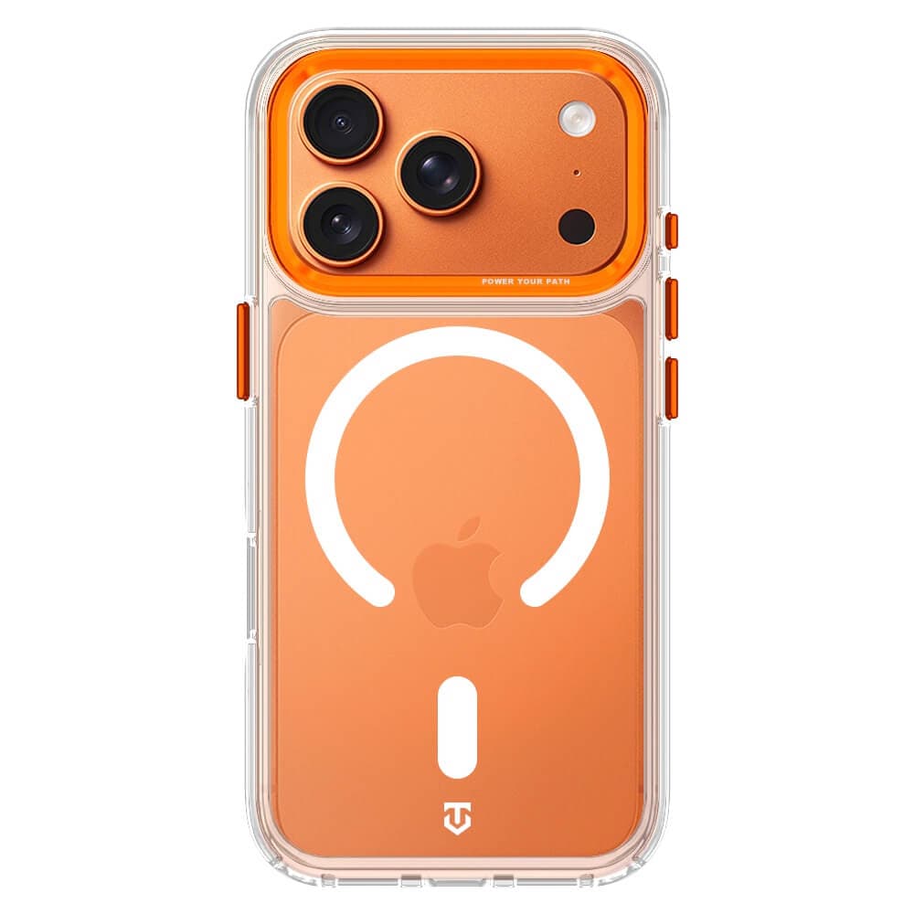 Хибриден удароустойчив кейс с MagSafe за iPhone 18 Pro, iPhone 17 Pro - Tactical MagForce 2.0 Cover (оранжев)