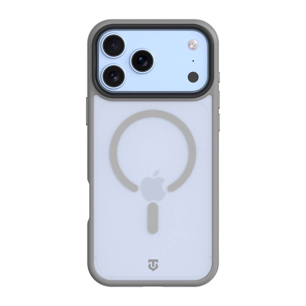 Хибриден удароустойчив кейс с MagSafe за iPhone 18 Pro, iPhone 17 Pro - Tactical MagForce Hypersand Cover Case (light grey)