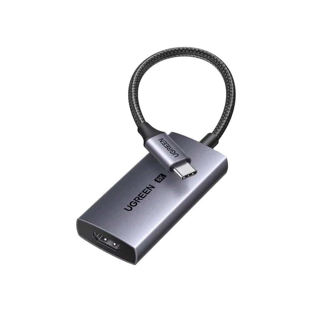 Адаптер с поддръжка на 8K за свързване от USB-C към HDMI - Ugreen CM491 Adapter USB-C to HDMI 8K (gray)