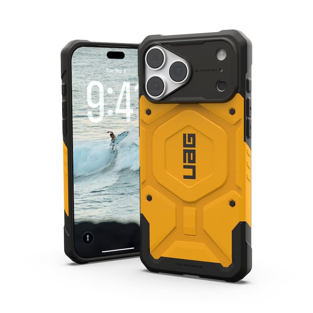 Удароустойчив хибриден кейс с MagSafe за iPhone 18 Pro Max, iPhone 17 Pro Max - UAG Pathfinder MagSafe Case (heritage yellow)