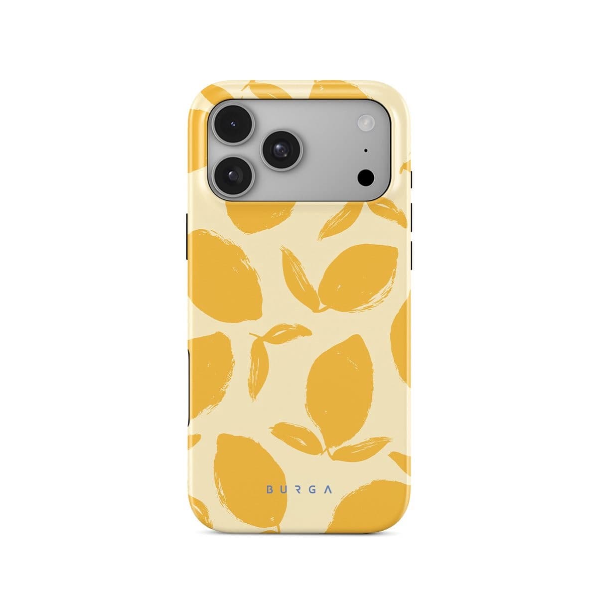 Дизайнерски хибриден удароустойчив кейс с MagSafe за iPhone 18 Pro Max - Burga Tough Magsafe Case (lemon tart)