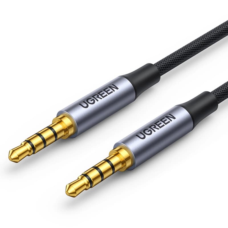 Качествен 3.5 мм. аудио кабел - 3.5mm to 3.5mm Audio Cable Ugreen AV183 (black) (200 см)