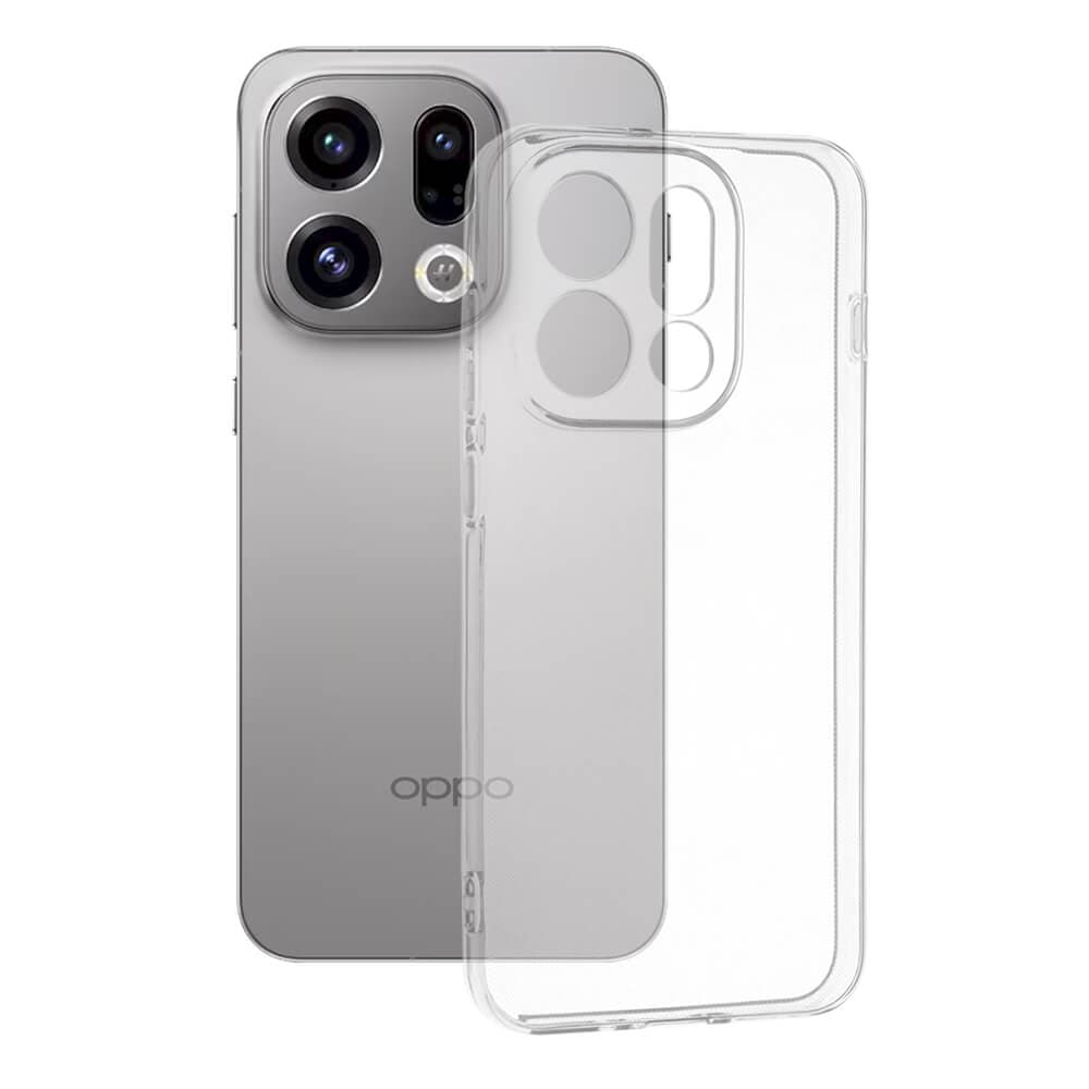 Силиконов (TPU) калъф за Oppo Find X9 - Techsuit Clear Silicone Case (прозрачен)